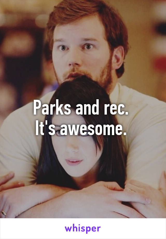 Parks and rec. 
It's awesome. 