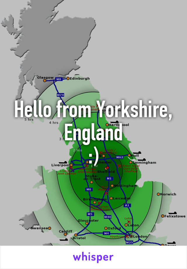 Hello from Yorkshire, England
:)