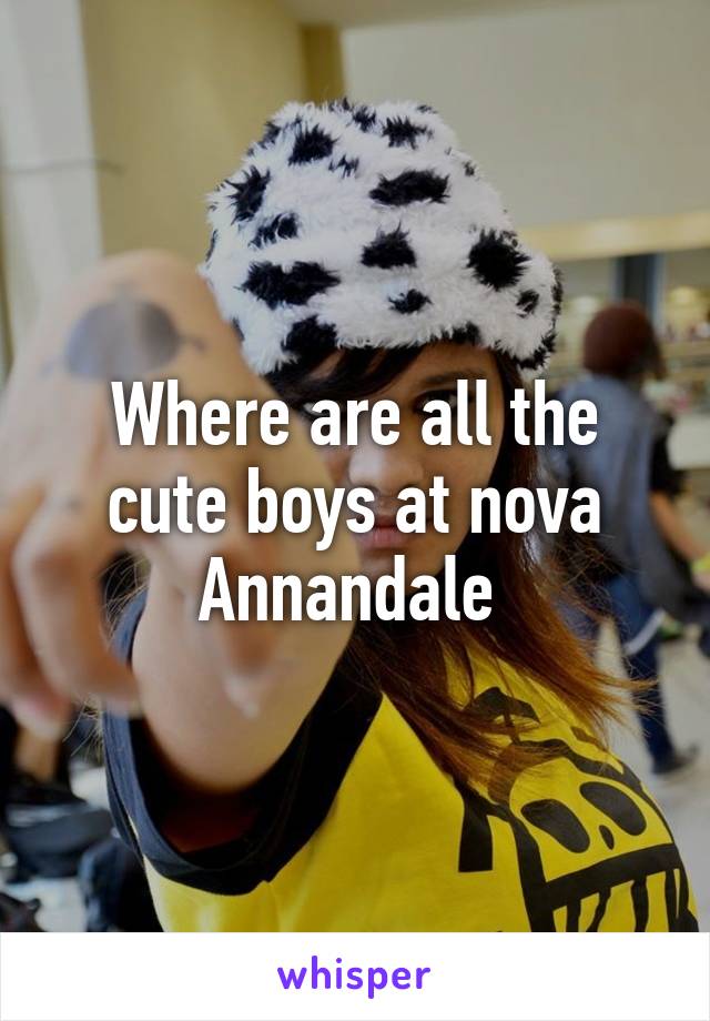 Where are all the cute boys at nova Annandale 