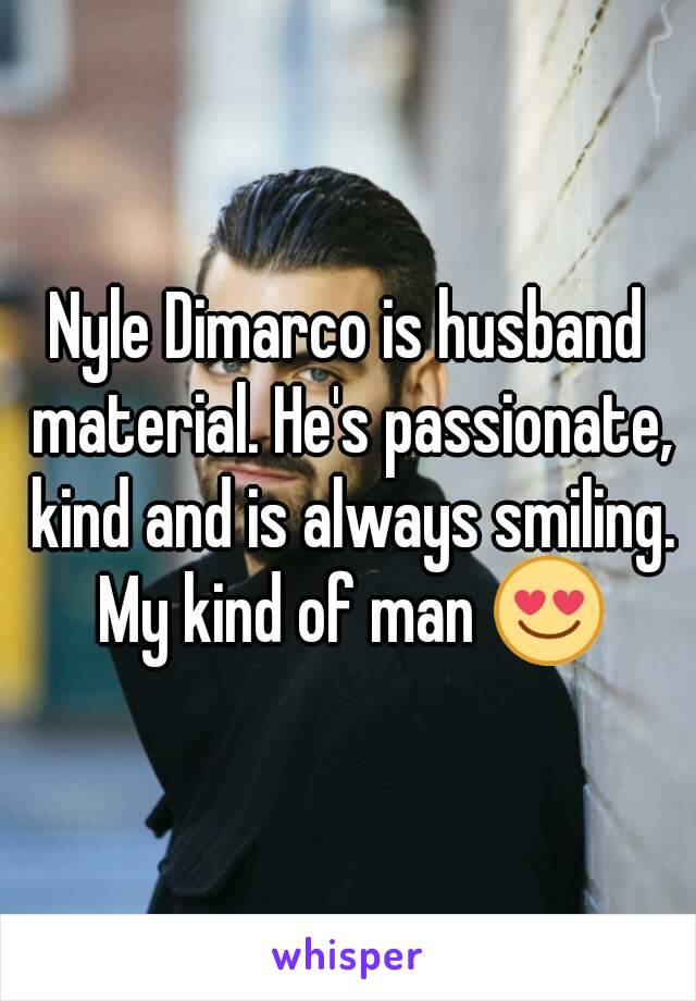 Nyle Dimarco is husband material. He's passionate, kind and is always smiling. My kind of man 😍