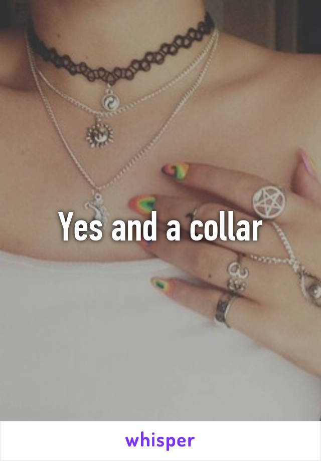 Yes and a collar