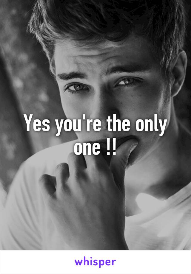 Yes you're the only one !!