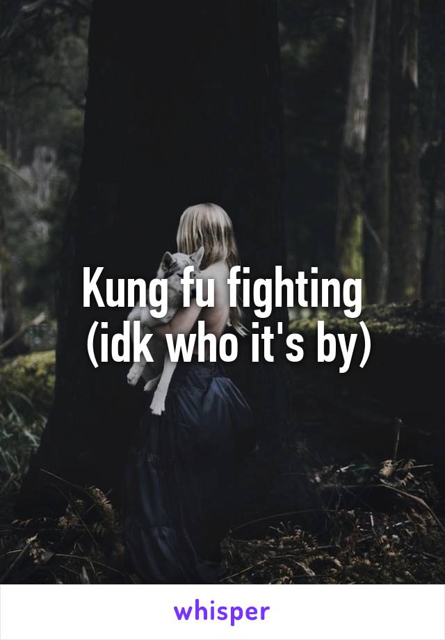 Kung fu fighting
 (idk who it's by)