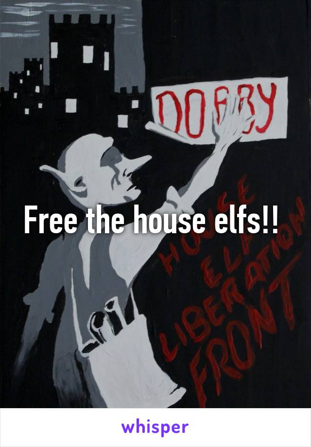 Free the house elfs!! 