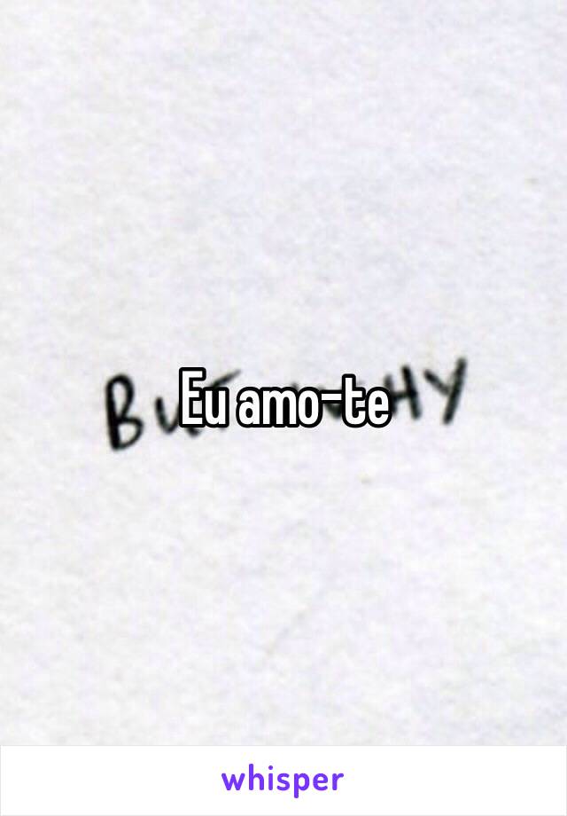 Eu amo-te 