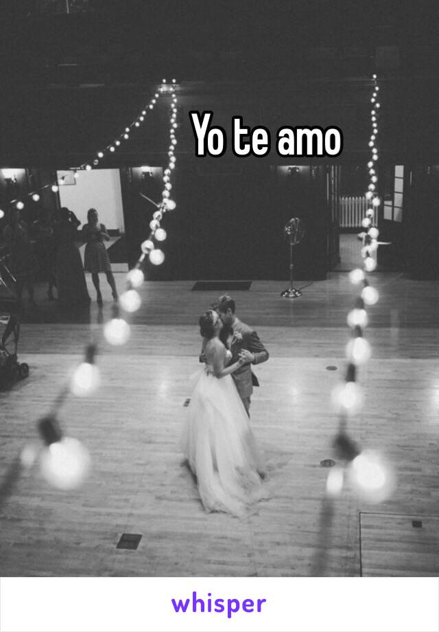 Yo te amo