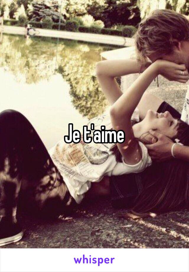 Je t'aime 