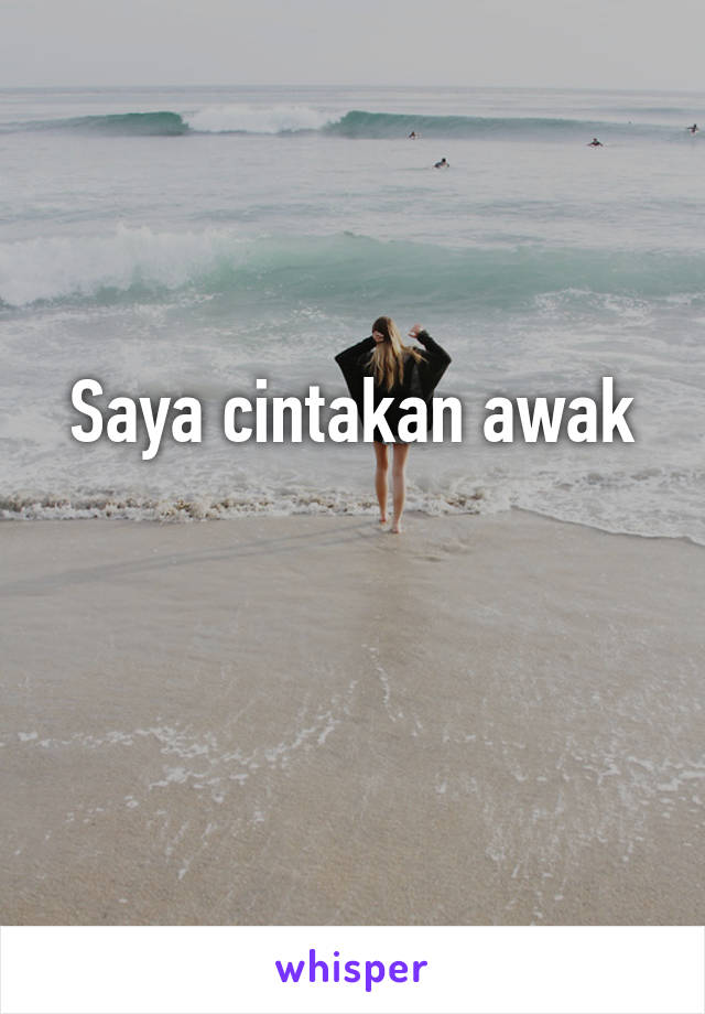 Saya cintakan awak

