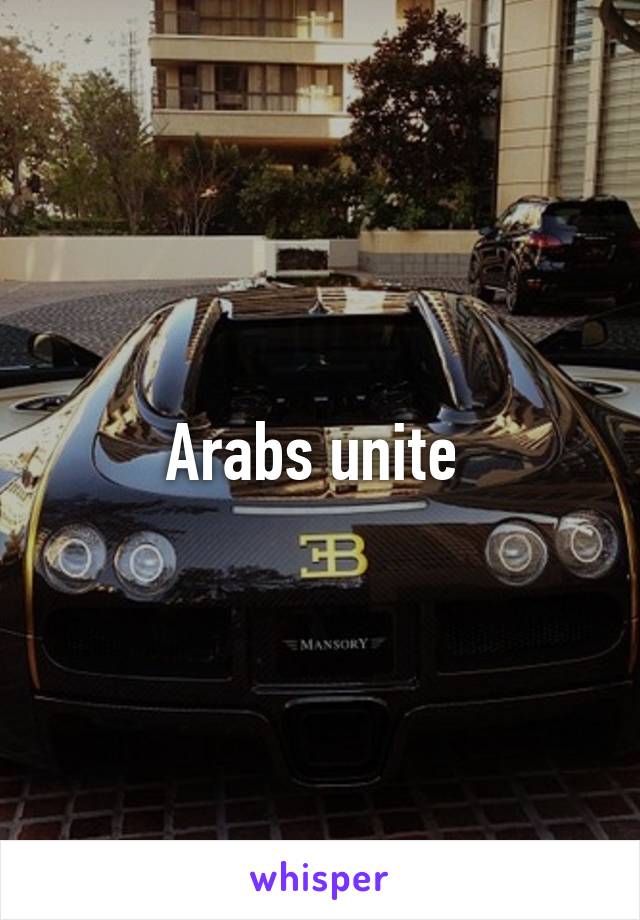 Arabs unite 