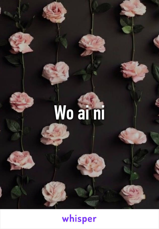 Wo ai ni