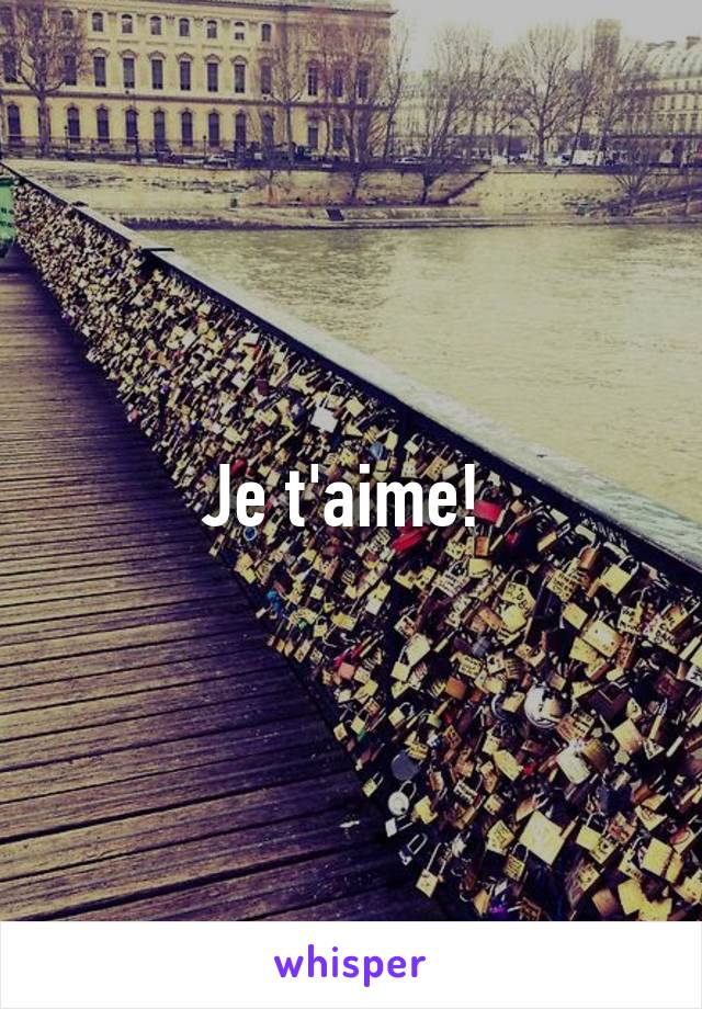 Je t'aime! 