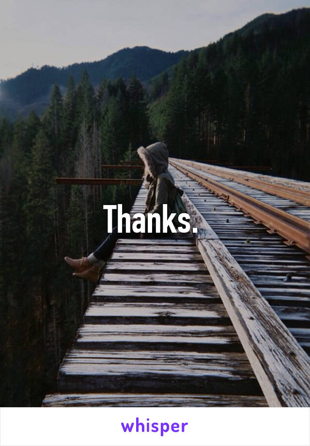 Thanks. 