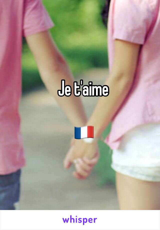 Je t'aime

🇫🇷