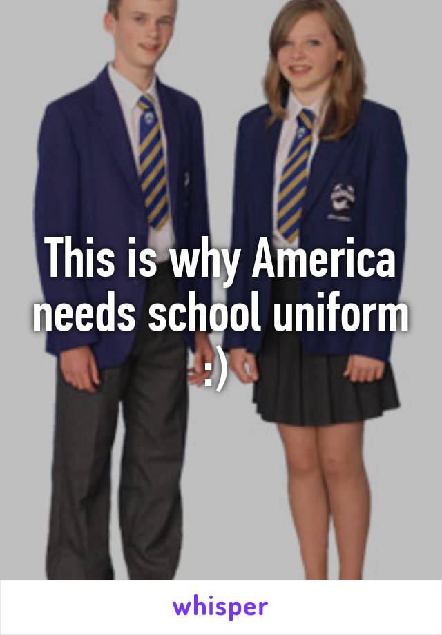 This is why America needs school uniform :) 