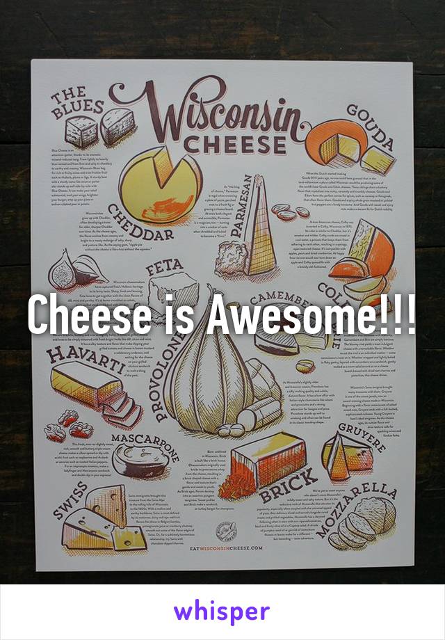 Cheese is Awesome!!!