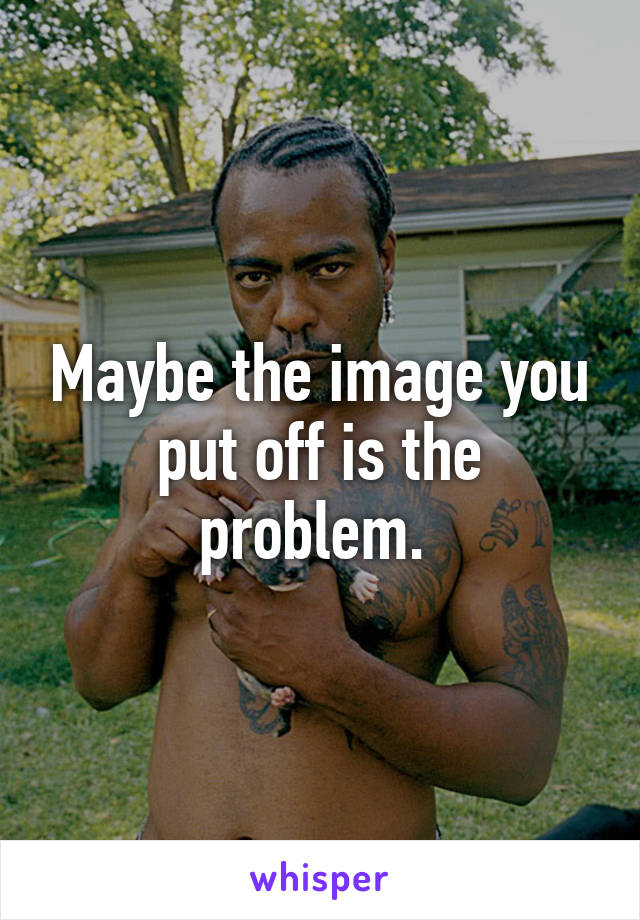 Maybe the image you put off is the problem. 