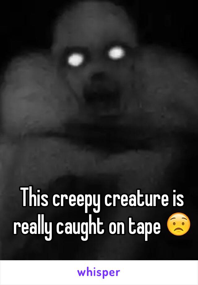 This creepy creature is really caught on tape 😟