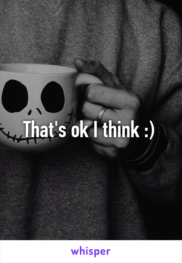 That's ok I think :) 