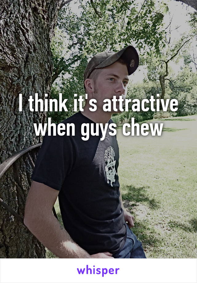 I think it's attractive when guys chew

