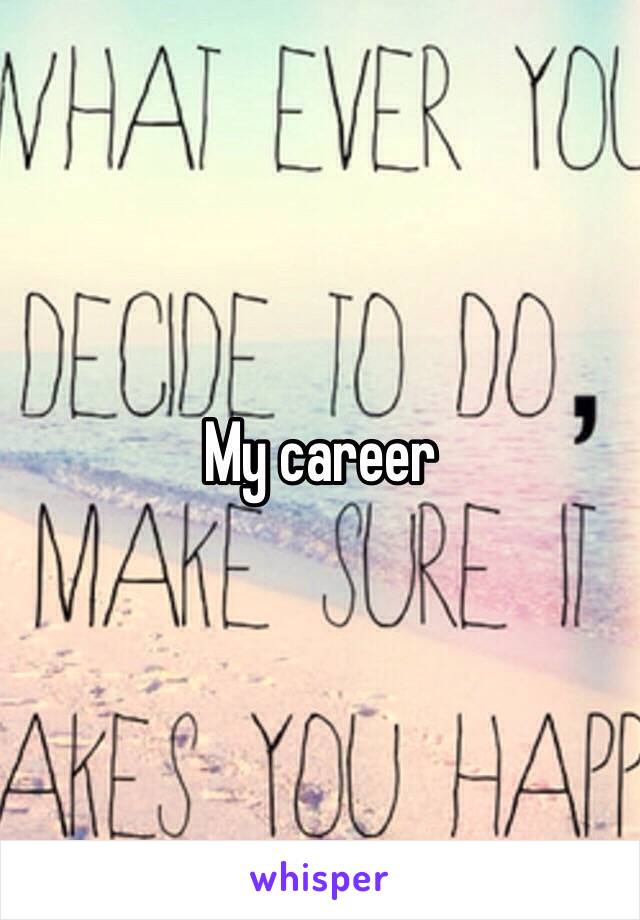 My career 