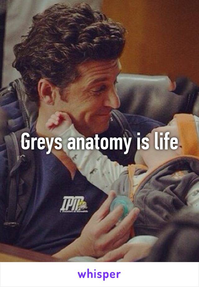 Greys anatomy is life