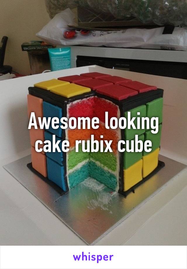 Awesome looking cake rubix cube