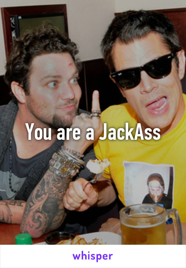 You are a JackAss