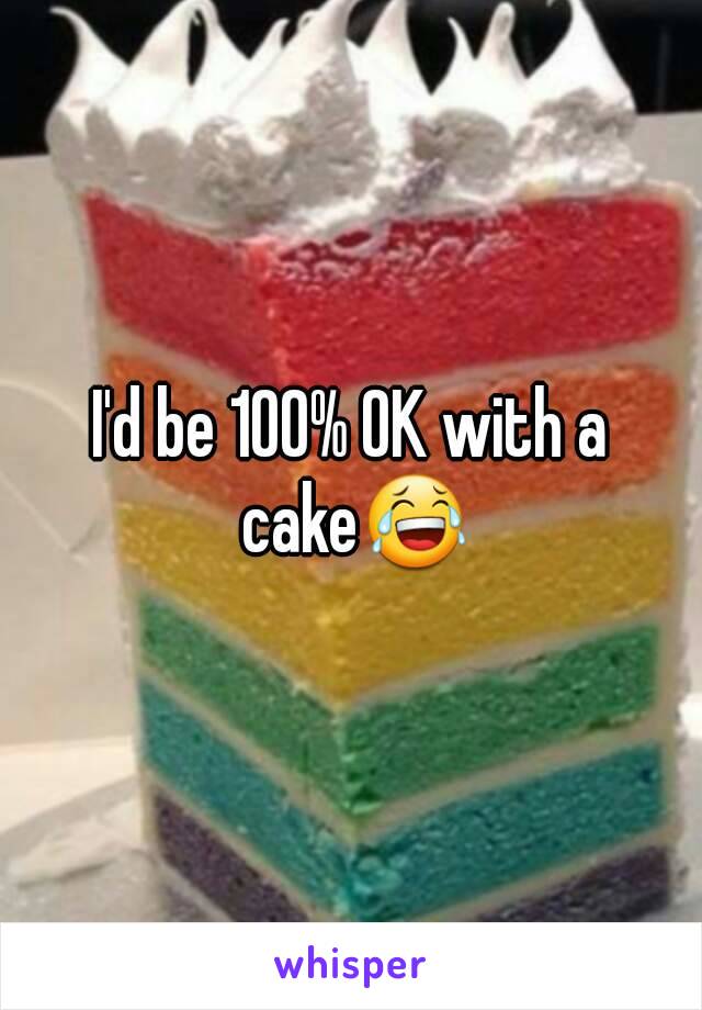 I'd be 100% OK with a cake😂