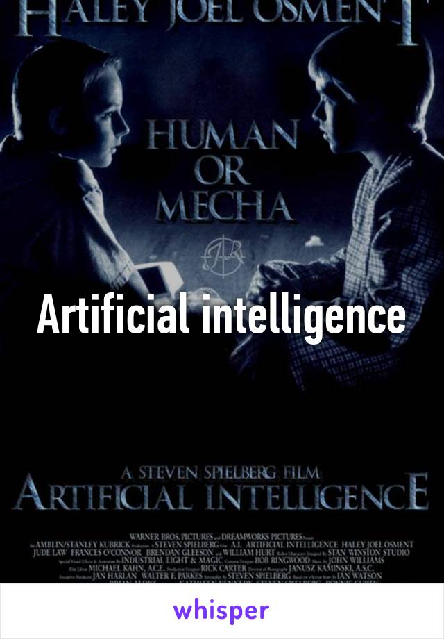 Artificial intelligence