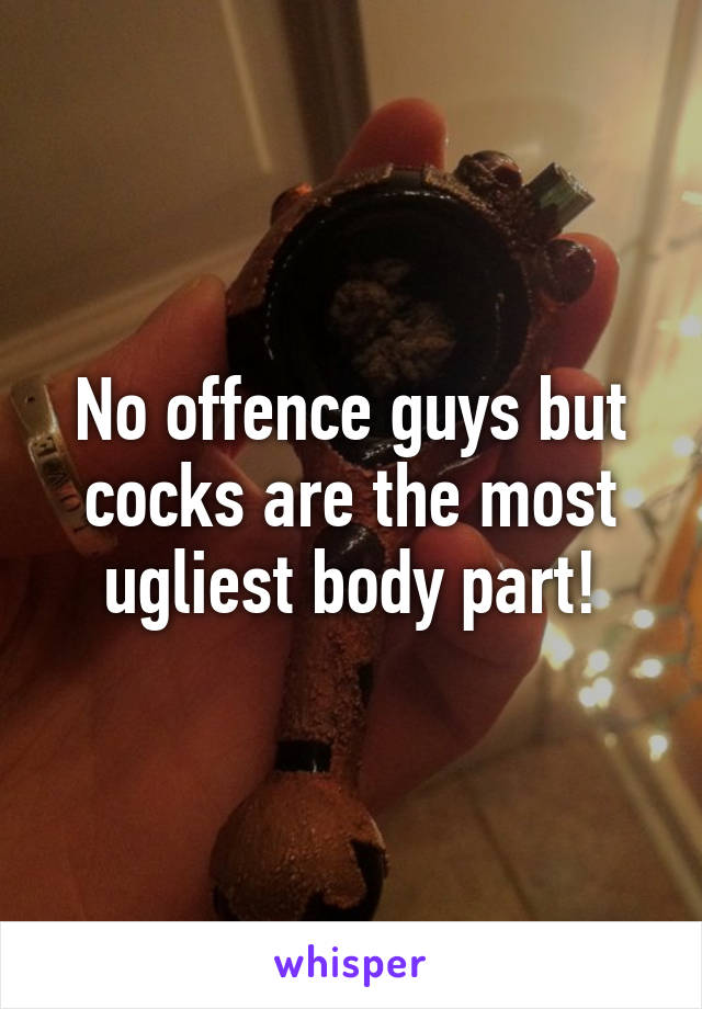 No offence guys but cocks are the most ugliest body part!