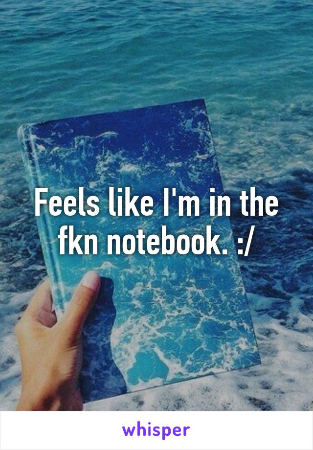 Feels like I'm in the fkn notebook. :/