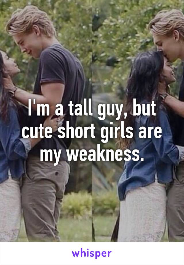 I'm a tall guy, but cute short girls are my weakness.