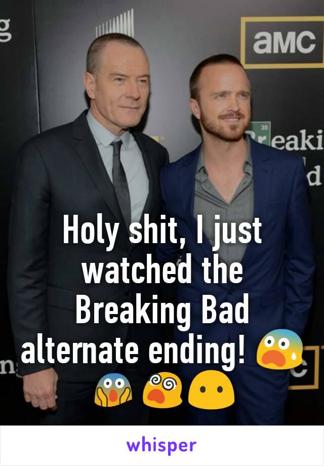 Holy shit, I just watched the Breaking Bad alternate ending! 😨😱😵😶