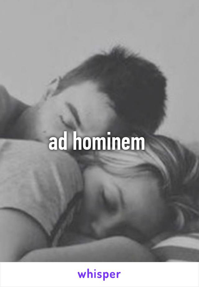 ad hominem 