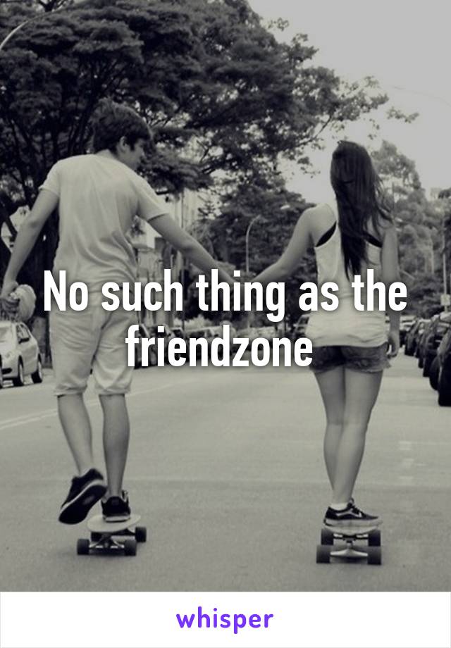 No such thing as the friendzone 