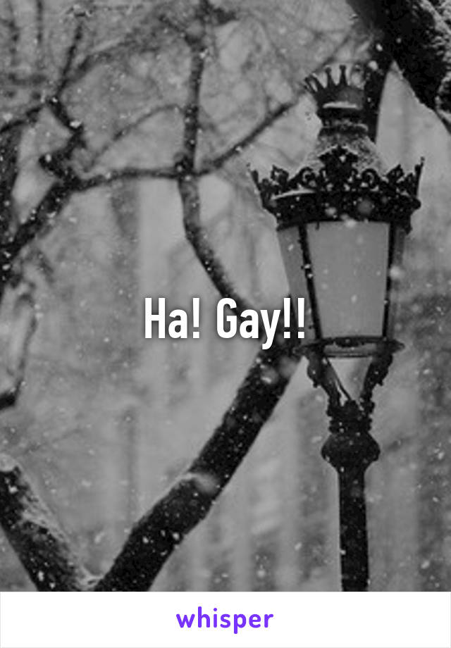 Ha! Gay!!