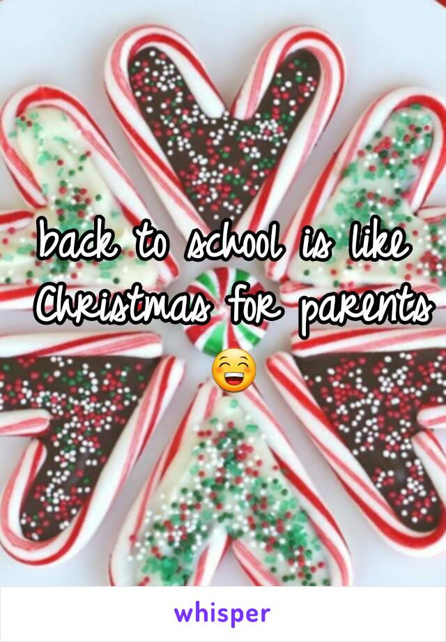 back to school is like Christmas for parents 😁