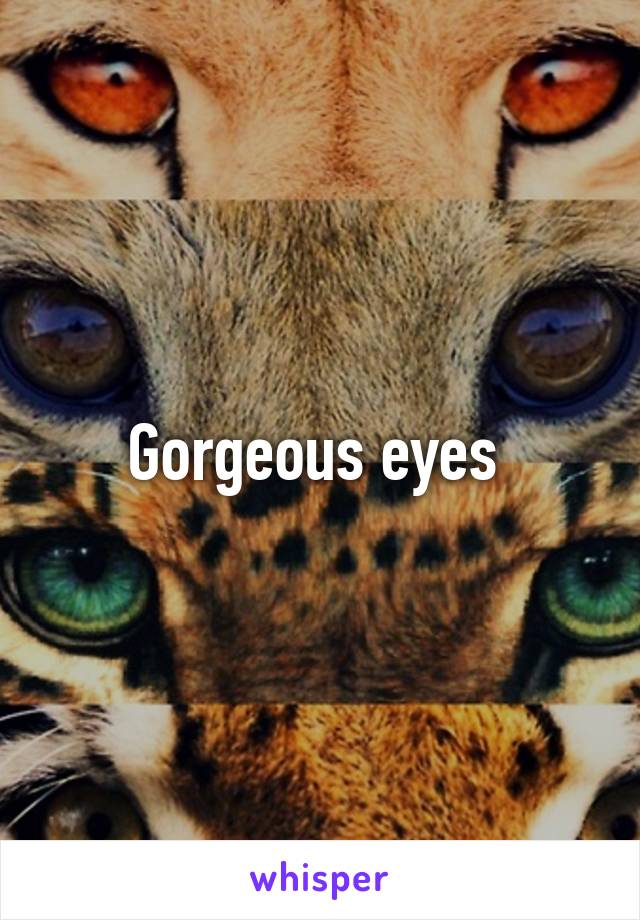Gorgeous eyes 
