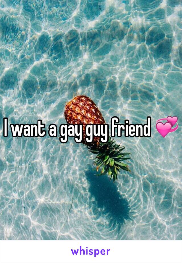 I want a gay guy friend 💞