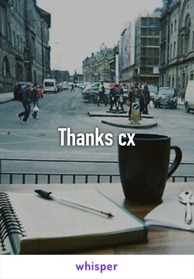 Thanks cx