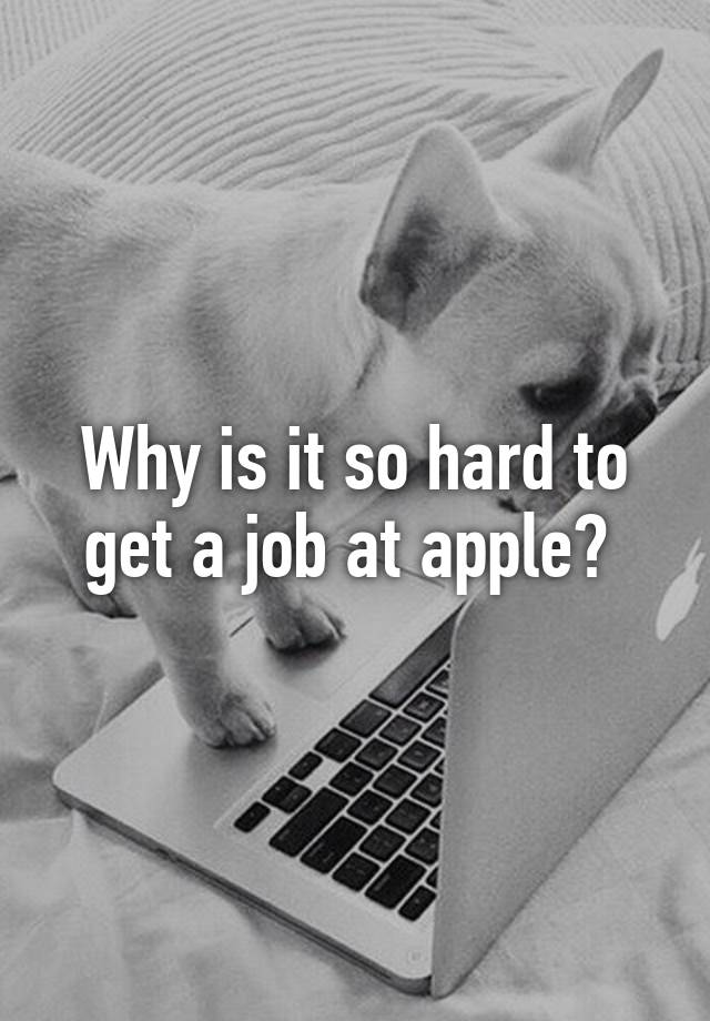 Why Are Jobs So Hard To Get