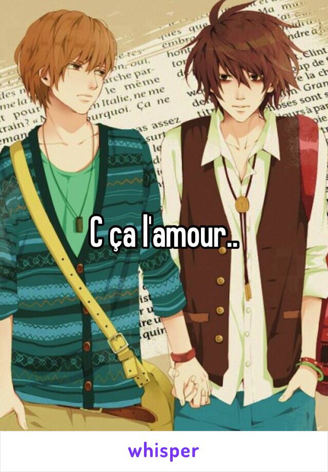 C ça l'amour..