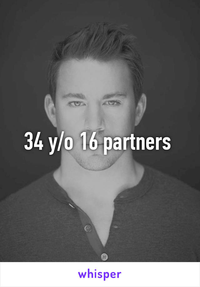 34 y/o 16 partners 