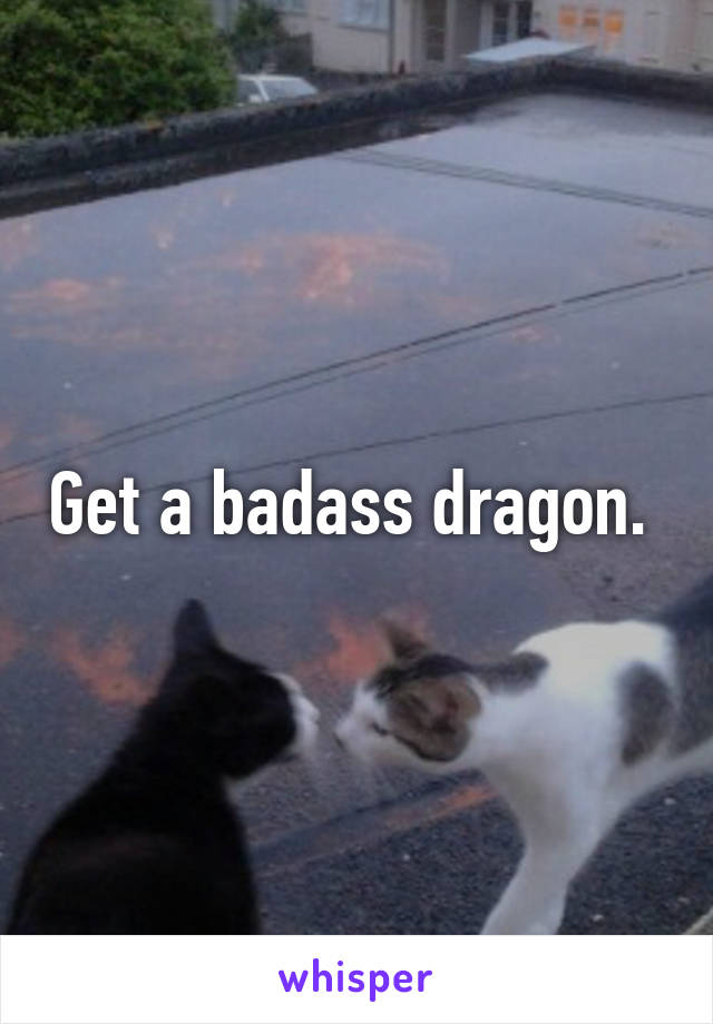 Get a badass dragon. 