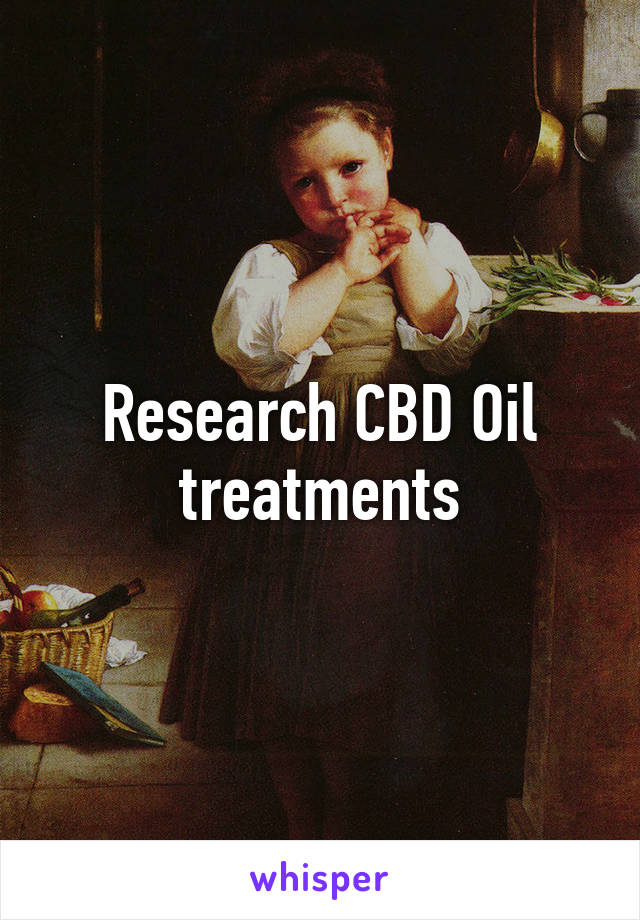 Research CBD Oil treatments