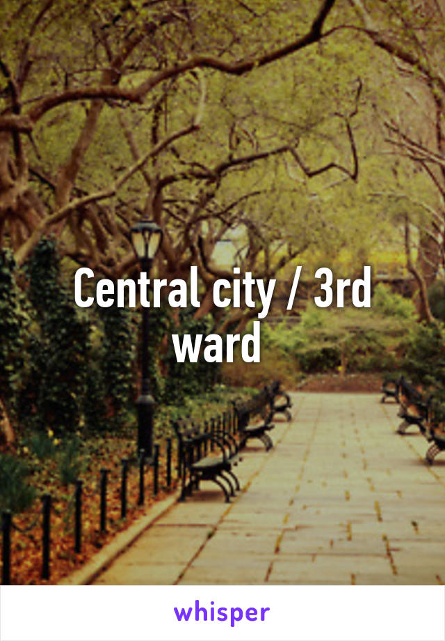 Central city / 3rd ward 