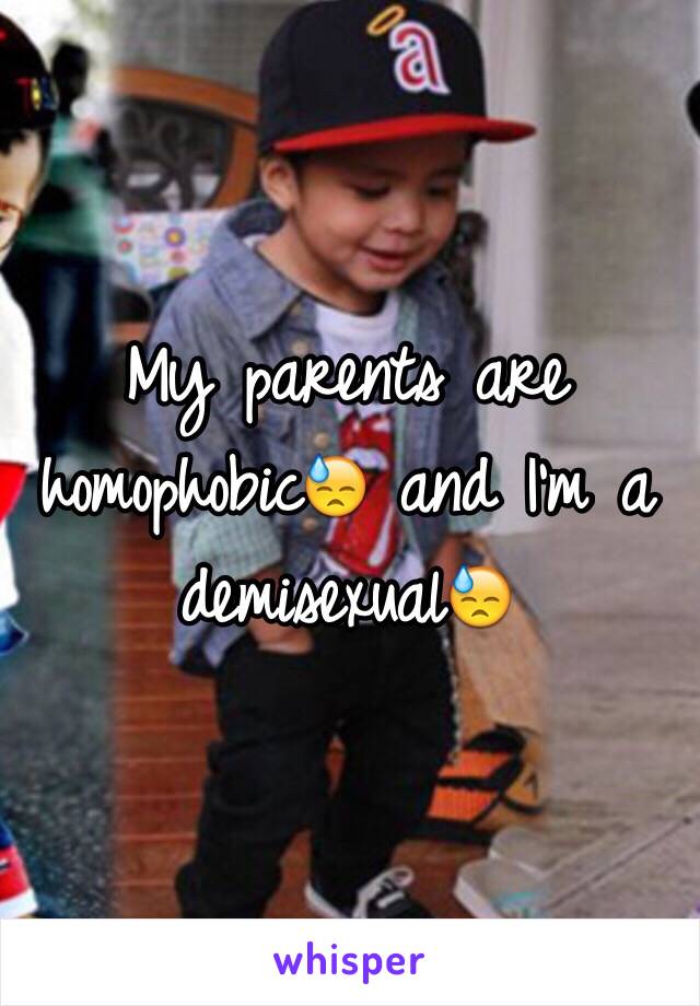 My parents are homophobic😓 and I'm a demisexual😓