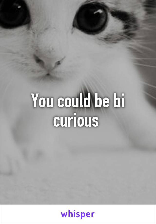 You could be bi curious 