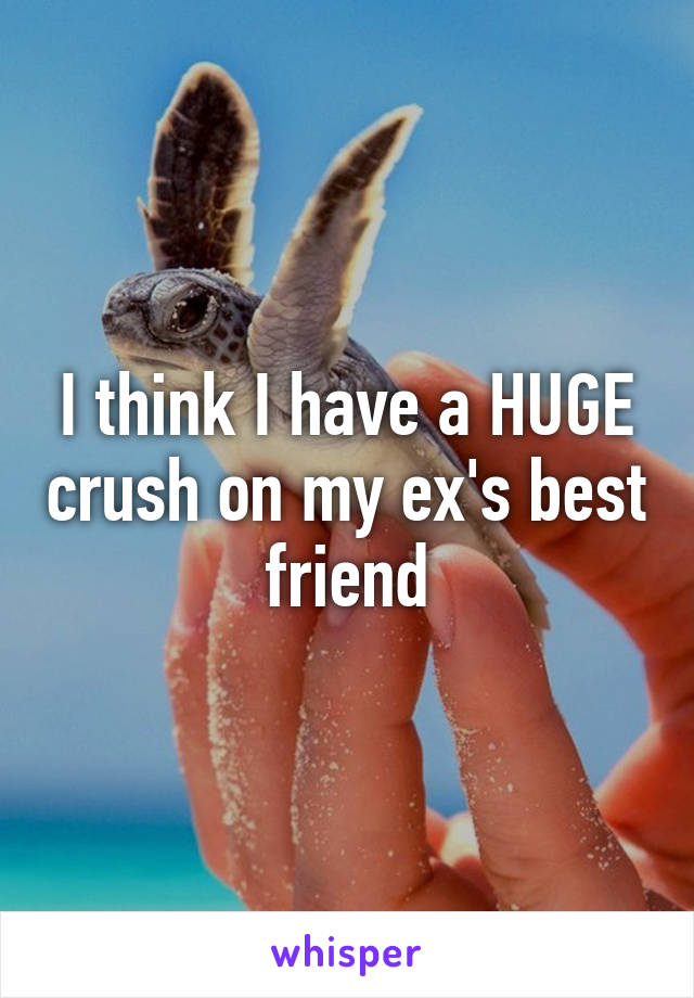 I think I have a HUGE crush on my ex's best friend