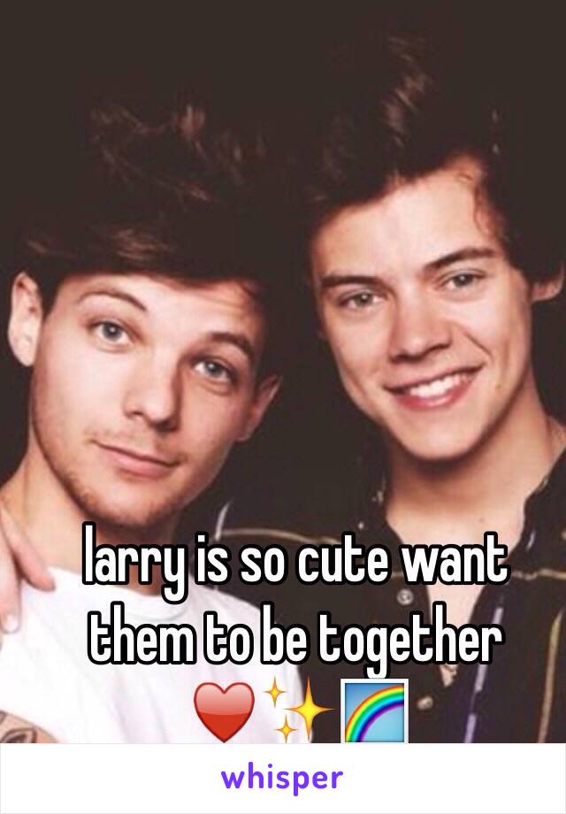 larry is so cute want them to be together ♥️✨🌈